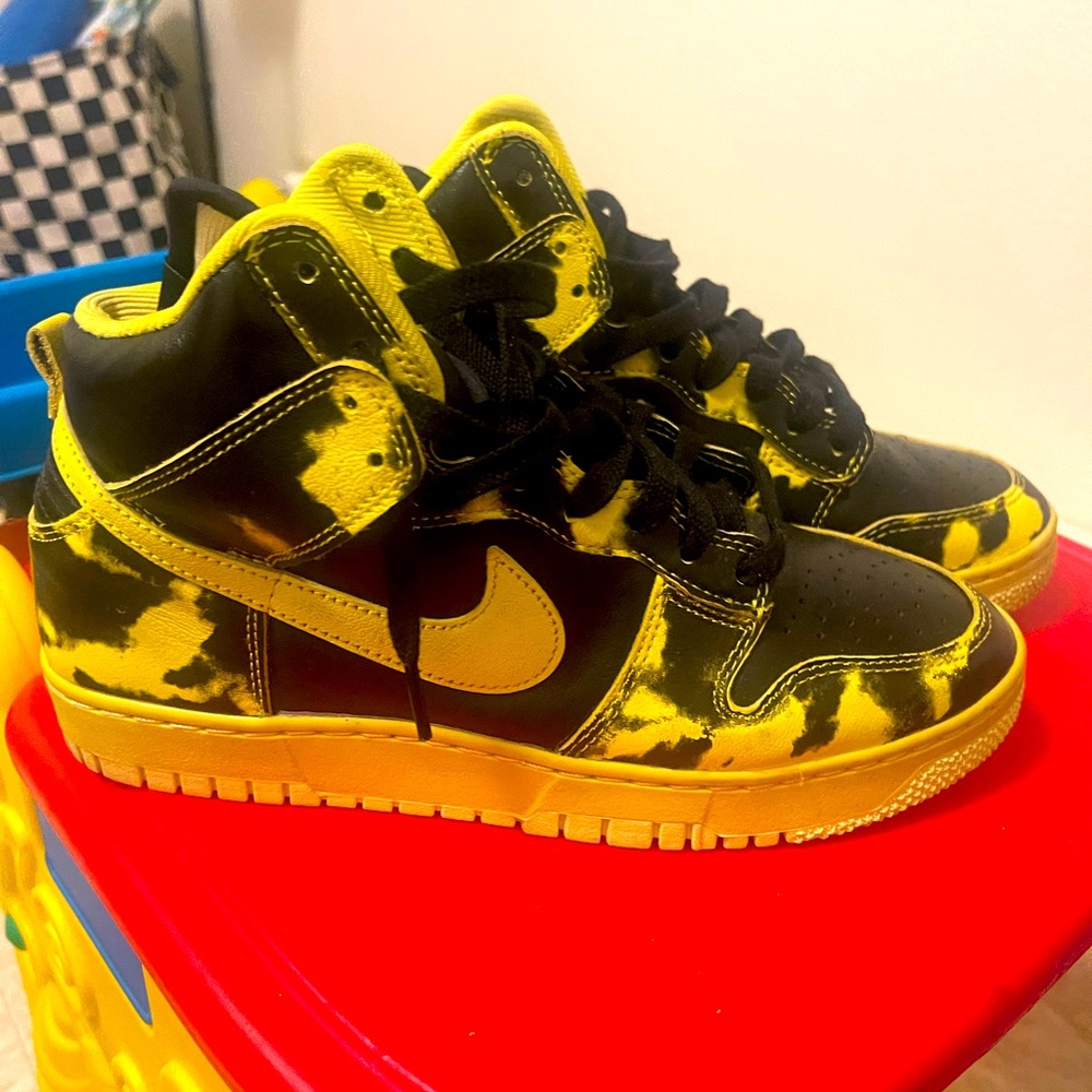 Nike dunk high 1985 SP -Yellow acid wash